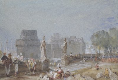 Château de Nantes, c. 1830 by Joseph Mallord William Turner